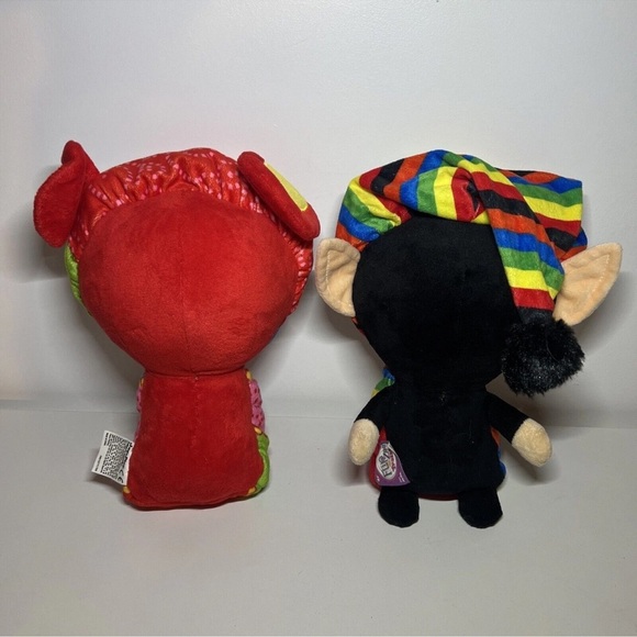 2 Flip Zee Trolls Girls Rainbow Galore Lola 18" Plush Doll Jay Play Reversible - Picture 3 of 6